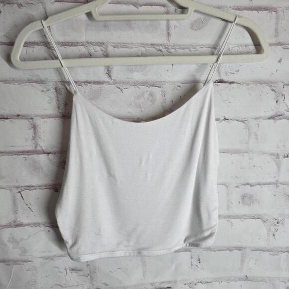 Garage Tops - White Crop Halter